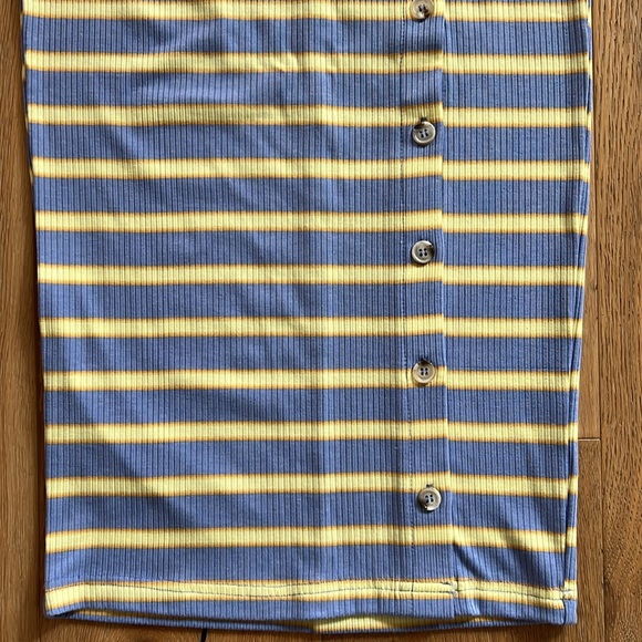 NWT WALTER BAKER Monroe Stripped Knit Ribbed Skirt Elastic Waistband Size XS - Picture 5 of 12